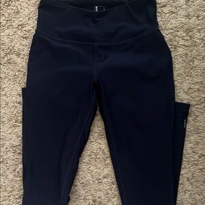 Dark Blue High-Waisted Leggings
